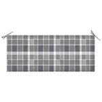vidaXL Banc de jardin 2 places avec coussin 120 cm Bois d'eucalyptus