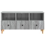 vidaXL Meuble TV 102 x 34 5 x 50 cm Gris Sonoma Bois d’ingénierie