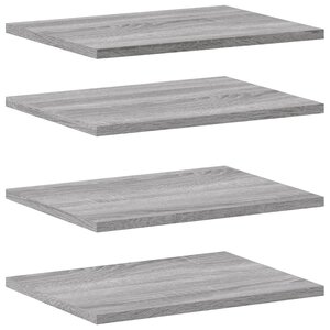 vidaXL Étagères murales 4 Pièces sonoma gris 40x30x1 5 cm bois ingénierie