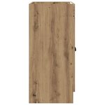 vidaXL Armoire sous évier de salle de bain Chêne artisanal