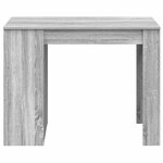 vidaXL Bureau avec tiroir et étagère sonoma gris bois d'ingénierie