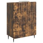 vidaXL Buffet Chêne fumé 66 x 34 5 x 92 cm Bois d'ingénierie