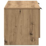 vidaXL Meuble TV chêne artisanal 102x35x36 5 cm bois d'ingénierie