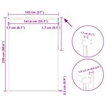 vidaXL Store enrouleur occultant café 145x230cm largeur du tissu