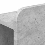vidaXL Cadre de lit avec rangement Gris béton 160 x 200 cm