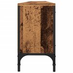 vidaXL Meuble TV avec tiroir vieux bois 200x25x44 cm bois d'ingénierie