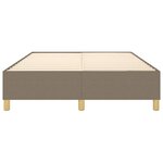 vidaXL Cadre de lit sans matelas taupe 140x200 cm tissu
