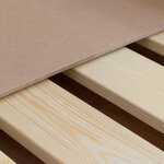 Tiroir à roulettes rangement ou lit - couleur bois naturel pour lit 120 x 190 cm