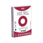 Paquet 100 Fiches Sous Film - Bristol Dots Non Perforé - 105x148mm - Blanc - X 20 - Exacompta
