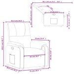 vidaXL Fauteuil inclinable gris foncé tissu microfibre