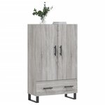 vidaXL Buffet haut sonoma gris 69 5x31x115 cm bois d'ingénierie