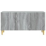vidaXL Meuble TV 99 x 34 5 x 50 cm Sonoma gris Bois d'ingénierie