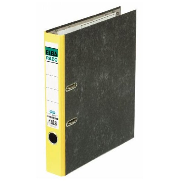 classeur rado papier marbré largeur de dos: 50 mm Jaune ELBA