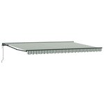 vidaXL Cadre d'auvent Vert et blanc 500 × 300 cm