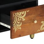 vidaXL Meuble TV 100x33x46 cm en bois massif de manguier