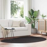 vidaXL Tapis Noir 140 x 200 cm Polyester