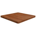vidaXL Dessus de table carré Marron foncé 70x70x4cm Bois chêne traité