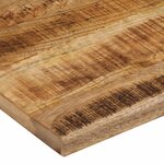 vidaXL Dessus de table 90x80x3 8 cm bord vif bois massif manguier brut