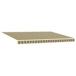 Store Rétractable Automatique vidaXL Vert et Jaune 450x300 cm