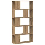 vidaXL Bibliothèque 5 niveaux chêne artisanal bois ingénierie