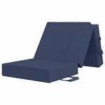 vidaXL Canapé-lit pliable 90 x 67 x 45 cm Bleu