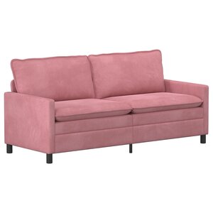 vidaXL Canapé Rose 196 x 81 x 87 5 cm Velours