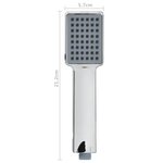 vidaXL Pomme de douche à main avec tuyau de 1 5 m Chrome