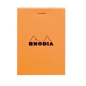 Bloc ORANGE N°11 7,4x10,5 80F agrafées 80g Q.5x5 RHODIA