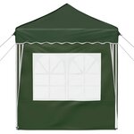 vidaXL Tente de fête pop-up 195 x 195 x 245 cm Vert Tissu Oxford