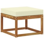 vidaXL Ensemble de canapés d'extérieur 8 pc Naturel et Crème