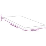vidaXL Coussins de Matelas Blanc et Bleu 90 x 200 cm