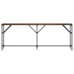vidaXL Table console chêne fumé 200x29x75 cm bois d'ingénierie