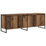 vidaXL Meuble TV Bois Ancien 140 x 36 x 49.5 cm Bois d'ingénierie