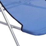 vidaXL Chaises plage pliantes lot de 2 textilène acier enduit poudre