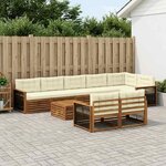 vidaXL Ensemble de canapés d'extérieur 9 pc