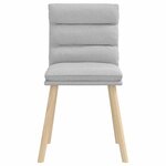 vidaXL Chaises à manger lot de 2 gris nuage tissu