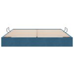 vidaXL Cadre de lit ottoman Bleu foncé 160 x 200 cm Velours