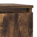vidaXL Buffet avec tiroir chêne fumé 71x35x84 cm bois d'ingénierie