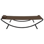 vidaXL Lit de jardin Marron 200x90 cm Acier