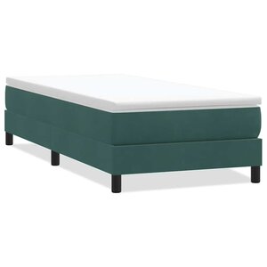 vidaXL Sommier à lattes de lit sans matelas vert foncé 90x210 cm