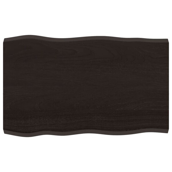 vidaXL Dessus de table bois massif traité bordure assortie