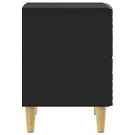 vidaXL Table de chevet 2 pc Noir 43 x 34 5 x 48 cm Bois d'ingénierie