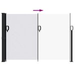 vidaXL Auvent latéral rétractable blanc 140x500 cm