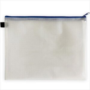 ACROPAQ 5 Pochettes documents à fermeture éclair en maille- 5x Pochettes 357x272mm PVC