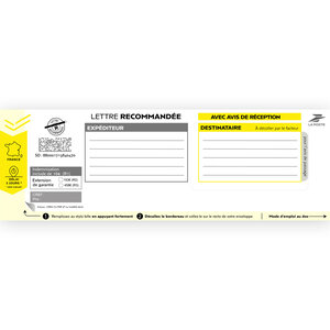 Boîte de 200 Recommandés avec Accusé de Réception