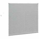 vidaXL Store de Fenêtre avec des rideaux Argenté 80 x 130 cm Aluminium