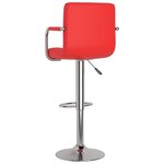 vidaXL Tabourets de bar lot de 2 rouge similicuir