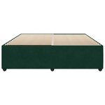 vidaXL Cadre de lit sans matelas vert foncé 180x200 cm velours