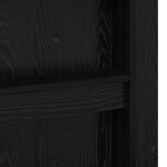 vidaXL Cadre de lit superposé avec bureau Chêne noir 75 x 190 cm