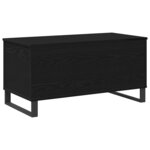 vidaXL Table basse Chêne noir 90 x 44 5 x 45 cm Bois d'ingénierie